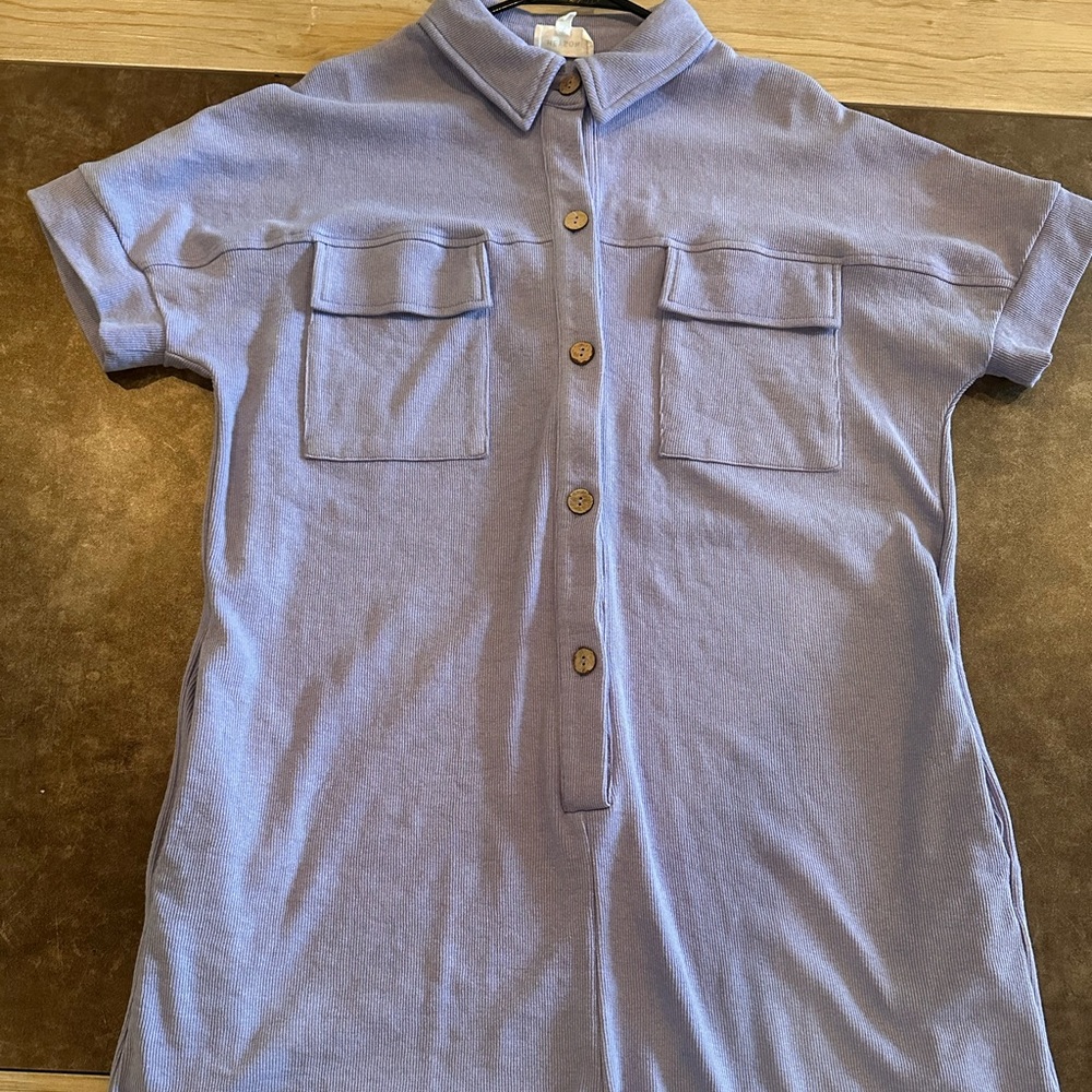 Blue/Purple Romper w/pockets